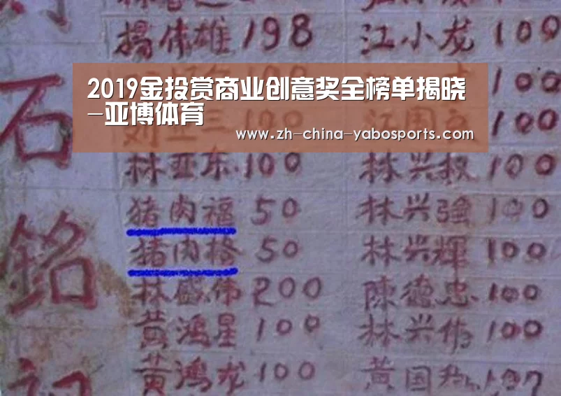 2019金投赏商业创意奖全榜单揭晓-亚博体育(图2) 亚博